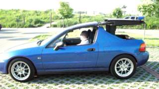 Honda CRX DEL SOL VTI ELECTRIC ROOF [upl. by Aztinay]