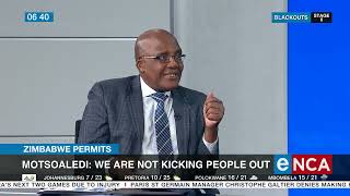 Zimbabwe permits  We are not kicking people out says Motsoaledi [upl. by Galasyn764]