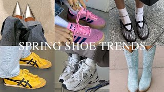 2024 Spring Shoe Trends  Sneakers Heels Ballet Flats Cowboy Boots More [upl. by Meyeroff]