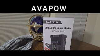 AVAPOW 6000A Car Battery Jump Starter EPISODE 4675 Amazon Unboxing Video [upl. by Ignace308]