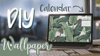 DIY Calendar Desktop Wallpaper 2017 ♡ Easy Tutorials with Reina [upl. by Volpe]