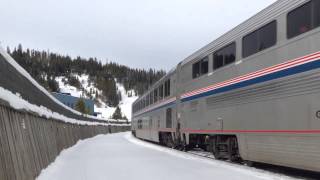 Westbound California Zephyr at Moffat Tunnel [upl. by Suirradal]