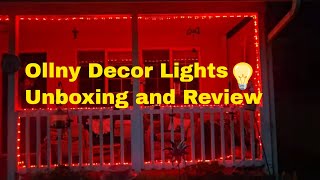 Ollny Decor Lights Unboxing And Indepth Review Great lights for inside and outdoors [upl. by Rosenquist]