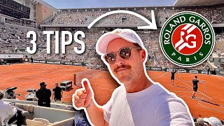 A Day at Roland Garros in 2023 3 Tips tennis [upl. by Ellehsim]