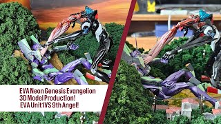 EVA Neon Genesis Evangelion 3D Model Production EVA Unit1VS 9th AngelEVA Model Production [upl. by Pazit]