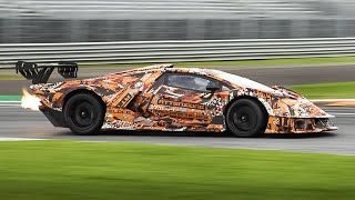 Lamborghini Essenza SCV12 testing at Monza Warm Up Accelerations amp Pure V12 Sound [upl. by Eirrot796]