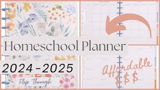 2024 2025 Affordable Homeschool Planner Flip Through [upl. by Bunting]