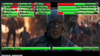 Avengers Endgame 2019 Final Battle with healthbars [upl. by Irt139]