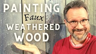 Painting Faux Weathered Wood for the Stage  Using a Linear Scumbling Technique by Peter Bloedel [upl. by Lud]