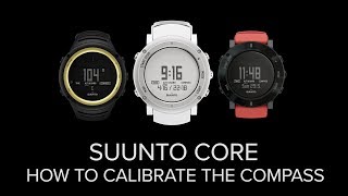 Suunto Core  How to calibrate the compass [upl. by Inor963]