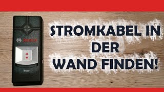 Kabel in Wand finden Mit einem Leitungsfinder Ortungsgerät bzw Stromfinder [upl. by Ailicec]