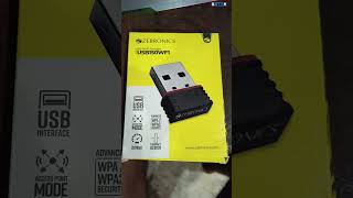 Only 249 rs USB Zebronics WiFi Dongle 150Mbps  Ketan Vishwakarma [upl. by Idac]