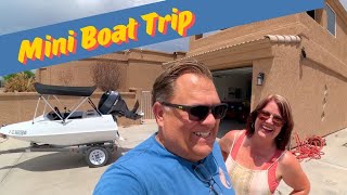 An adventure on a “Mini” Boat in Lake Havasu City AZ LOL [upl. by Astera]