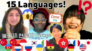 Polyglots REACT to a Japanese Polyglot Speaking Their Languages  OmeTV [upl. by Gilemette]