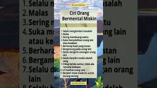 Ciriciri Orang Bermental Miskin videoshort motivasi video [upl. by Reinnej]