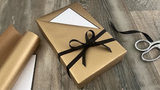 Angled Pocket Gift Wrapping  Paper Craft Ideas [upl. by Iruam291]