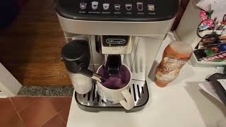 Get Steamed Milk from Delonghi Magnifica EVO Without Pulling Espresso Shot [upl. by Esile]