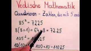 Vedische Mathematik  Schnelles Quadrieren [upl. by Raama]