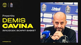 PREPARTITA  Scafati Basket 🆚 Vanoli Cremona  Demis Cavina  Conferenza stampa [upl. by Nyrtak235]