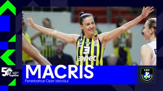 MACRIS I Fenerbahces Brazilian Setter I Top Plays VakifBank ISTANBUL vs Fenerbahce Opet ISTANBUL [upl. by Attelahs]