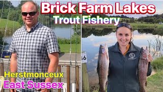 Brick Farm Lakes Trout Fishery  Day Ticket Trout Fishing Sussex UK 2024 [upl. by Agamemnon]