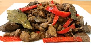 IGADO RECIPE  ILOCANO STYLE  PORK LIVER AND BELLY INGREDIENTS [upl. by Godard]