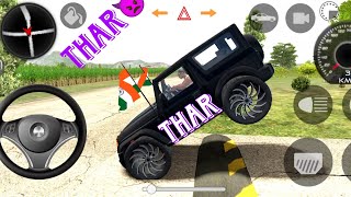 DollarSong Modified Mahindra Black Thar😈Indians Cars Simulator 3DMRGING GAMEthargamingvideo [upl. by Lumbye]