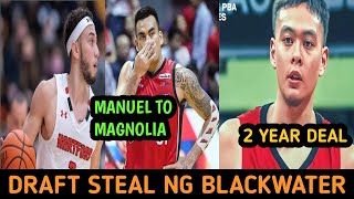 BLACKWATER NAKA BINGWET NG BAGONG ROOKIE SA DRAFT VIC MANUEL TO MAGNOLIA [upl. by Idmann]