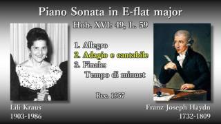 Haydn Piano Sonata XVI49 L59 Kraus 1957 ハイドン ピアノ・ソナタ第49番 クラウス [upl. by Annad]