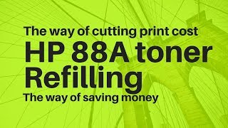 Refilling or recycle hp 88a toner [upl. by Hallett]