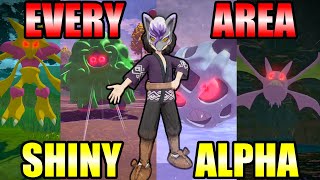 I Found a SHINY ALPHA in EVERY AREA in Pokémon Legends Arceus [upl. by Siobhan]