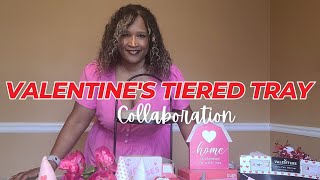 Valentines Day Tiered Tray Decor [upl. by Noyar]