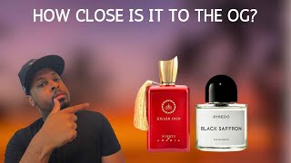 Paris Corner Killer Oud Nights of Arabia vs Byredo Black Saffron Comparison [upl. by Vijar]