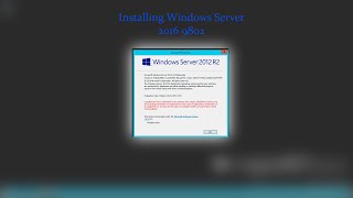 Installing Windows Server 2016 9802 [upl. by Jezabel]