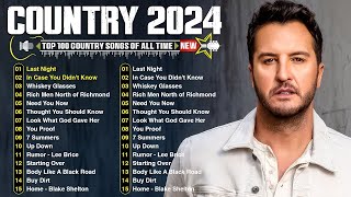 Luke Bryan Morgan Wallen Luke Combs Brett Young Chris Stapleton Country Music Playlist 2024 [upl. by Patton]