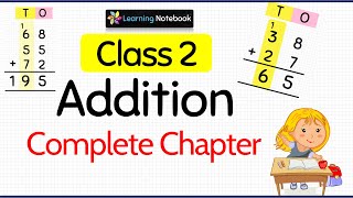 Class 2 Maths Addition Complete Chapter [upl. by Paradies]