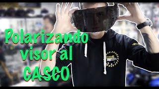 Personalizando el visor del casco ¿como nos quedo Visor negro o transparente [upl. by Aryamo]