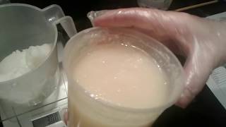 How to make Soap Dough from start to finish  cold process soapmaking  recipe [upl. by Gintz]