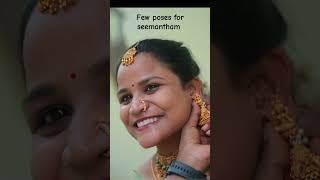 Few poses for seemantham seemanthamseemanthamceremony babyshowersareetraditionalyoutubeshorts [upl. by Obel]