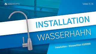 🔧 Wasserhahn Installation – 1WegArmatur installieren für Osmose Wasserfilter VIDEO 5 von 6 [upl. by Ecinert]