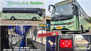 Brand New 🎉SETC Prakash with Seater💺 amp Side lower berth🛌  SOS  Exclusive❤️  TNSTC ENTHUSIASTS💙 [upl. by Sucramal]