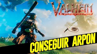 Valheim Como CRAFTEAR el ARPON  Conseguir QUITINA [upl. by Mcdonald]