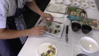 Syrco Bakker prepares a dish at Pure C in The Netherlands [upl. by Clarette]