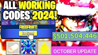 ⚠️ OCTOBER ⚡ REDEEM💰BLOX FRUIT ROBLOX CODES 2024 WORKING CODE BLOX FRUIT CODES OCTOBER 2024🎁 [upl. by Sobmalarah]