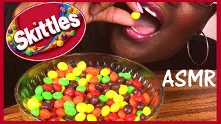 ASMR SKITTLES CANDY Eating Sounds No Talking [upl. by Annerb]