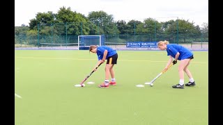 Hockey Skills Indian Dribble Warm Up Activity [upl. by Nnil]