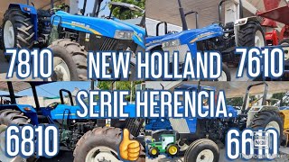 🚜TRACTORES NEW HOLLAND SERIE HERENCIA CARACTERISTICAS👍 6610681076107810 tractor newholland [upl. by Bogey]