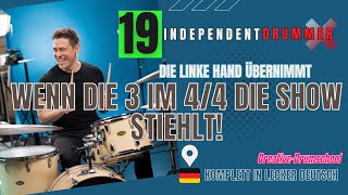 3 gegen 2  FILL IN 2  LINKE HAND  Bootcamp  Sascha Kaisler  Creative Drumschool [upl. by Nytsrik795]