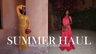 SUMMER FASHION HAUL  MANGO HampM VICTORIA BECKHAM [upl. by Dragone]