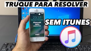 Como DESBLOQUEAR IPHONE INATIVO rapidamente ⛔️ SEM USAR ITUNES melhor metodo [upl. by Odin]